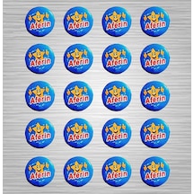 Aferin Rozet Öğrenci Motivasyon Rozetleri Serisi 20`Li Paket Çok Renkli