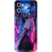 Reeder S19 Max Pro Kılıf Silikon Desen Mask Girl 1659 Siyah