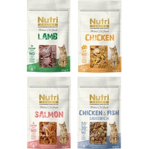 Nutri Feline 4 Çeşit Karma Tahılsız Kedi Ödülü 50 Gr. X 4 Adet