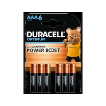 Duracell Optimum Powerboost Aaa İnce Kalem Pil 6'lı 3 Adet