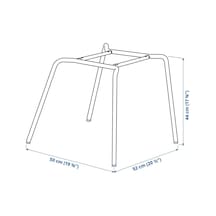 Ikea Beyaz Geniş Yemek Masası - Yemek Sandalyesi İskeleti