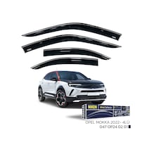 Opel Mokka 2022 Kromlu Cam Rüzgarlığı 4'lü - Ekolmaks