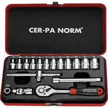 Cer-pa Norm 4000 30 1417 ¼" 17 Parça Lokma Anahtar Takımı