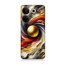 Tecno Camon 20s Pro Uyumlu Kozmik Sarmal Patlama Enerjisi Desenli Silikon Kılıf Çok Renkli