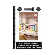 Özel Üretim Oyuncak Etkinlik Aile Bluetooth Hoparlör Kıdmıc-06 Beyaz