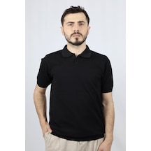 Ventov Polo V Yaka Pirinç Örgü Erkek Triko Vtr2603 Siyah