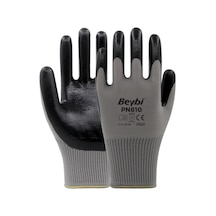 Pn810 Polyester Örme Nitril Eldiven Çok Renkli