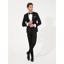 Cacharel Siyah Ex. Slim Fit Smokin Damatlık