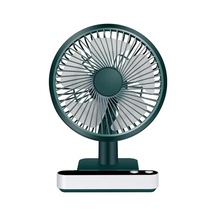 Jialan Usb Şarj Edilebilir Salınan Masa Fanı 4 Hız Ayarı 5000mah