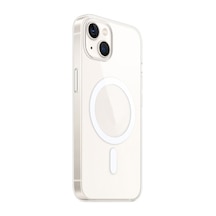 Zore İphone 15 Kamera Korumalı M-safe Şarj Özellikli Şeffaf Nvth London Silikon Kapak - Şeffaf