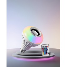 Rgb Led Işık Hoparlör E27 12w Uczzzlambahoparlörrr3