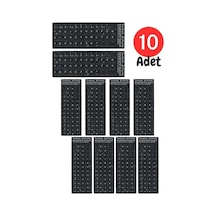 MN6 MF01 Türkçe F Klavye Sticker 10 Adet Laptop PC Uyumlu Silinmez Yapışkanlı Klavye Etiketi