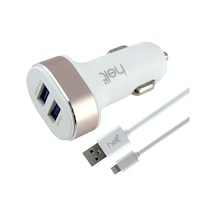 Helt Ht-17 5w 2 Çıkışlı Lightning Kablo + Araç Şarj Aleti