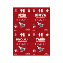 Limit 2027 11. Sınıf Fizik + Kimya + Biyoloji + Tarih Konu Anlatım Föyleri Seti 4 Kitap Maarif Model