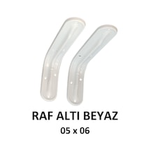 Metal Boyalı Lüx Beyaz Raf Altı 5x6 - (2 Adet)