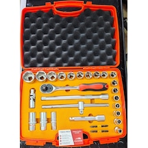 Rico 1/2 25 Parça 6 Köşe Lokma Takımı Bits Set Hediye