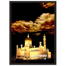 70X100Cm Taç Mahal Gece Poster Tablo