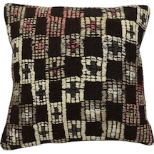 Zehra Abla Halı Yeni El Dokuma Dekoratif Kilim Kırlent Yastık Kılıfı 6468 Çok Renkli