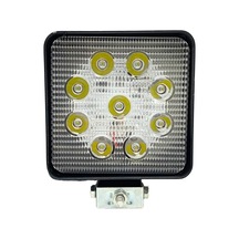 10v-30v Çalışma Lambası Kare 27w 9 Ledli 108 108 Mm