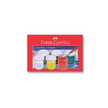 Faber Castell Guaj Boya 6 Renk 15Ml Şişe