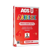 Yediiklim 2027 Meb-ags Eğitim Bilimleri Gelişim, Öğrenme Psikolojisi, Rehberlik Video Ders Notu Ahenk Serisi - Bülent Tanık