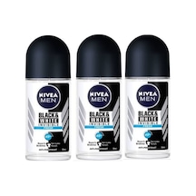 Nivea Men Invisible Black&White Fresh Erkek Roll-On Deodorant 3 x 50 ML Nivea Men Invisible Black&White Fresh Erkek Roll-On Deodorant 3 x 50 ML