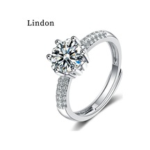 Lindon Kadın Bakır Alaşım Zirkon Yüzükler Parti Güzel Mücevher Yüzük Gümüş