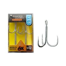 Sea Horse Diamond Scaled Sharp Hook Oty:4 No:2/0 Standart