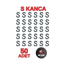 50 Adet Siyah Plastik Askı S Kanca Mutfak Ve Banyo İçin Aksesuar S Kanca Siyah