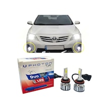Toyota Corolla E150 Led Xenon Sis Farı Ampulü H11 Duo Yeni Seri Beyaz 2007-2013