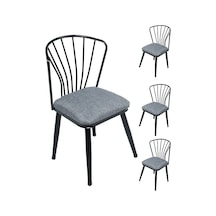 Sandalye Metal Delta 4 Adet Mutfak Sandalyesi
