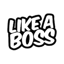 Like A Boss Araba Stickeri 17x17 Cm Siyah