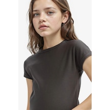 DeFacto Kız Çocuk Slim Fit Dar Kesim Bisiklet Yaka Basic Düz Fitilli Kaşkorse Kısa Kollu Tişört B3053A825SMAR211 Antrasit DeFacto Kız Çocuk Slim Fit Dar Kesim Bisiklet Yaka Basic Düz Fitilli Kaşkorse Kısa Kollu Tişört B3053A825SMAR211 Antrasit
