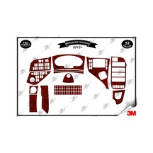 Mercedes Travego 2012 Full Torpido Konsol Trim Göğüs Maun Kaplama Set 53 Parça Maun Renk