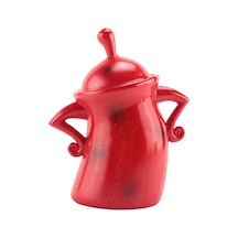 Metabagua Mutfak Için Hava Geçirmez Kapaklı Sevimli Saklama Kabı Gıda Kavanozları 88padj Kırmızı