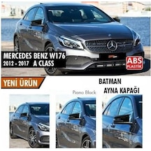 Mercedes Benz W176 2012-2018 Batman Yarasa Ayna Kapağı Piano Blac