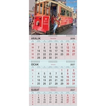 2027 Yılı Gemici Takvimi-beyoğlu Tramway