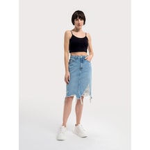 LOFT Slim Fit Kadın Etek Lf2036314 Q1.v1 Denim