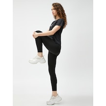 Koton Basic Sporcu Tayt Yüksek Bel Siyah 3sak40023nk 3SAK40023NK999 Siyah