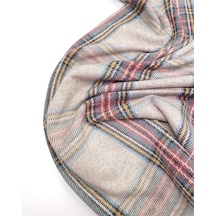 Yeşil Kırmızı Sarı Bej Renklerde Ekoseli Jakarlı Örme Kumaş Hırkalık & Kazaklık 140x130cm-12507 Yeşil,kırmızı,sarı,bej