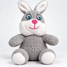 Gri Tavşan 20 Cm Kişiye Özel Peluş Oyuncak İsimli Ve Özel Tasarım