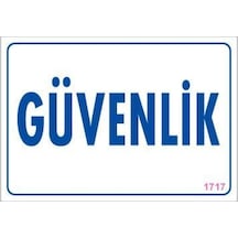 Güvenlik Uyarı Levhası 17,5x25 Kod:1717 - Elwm-292172