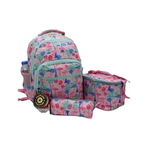 Master Pack Flamingo Desenli Takım İlkokul Sırt Çantası Açık Pembe