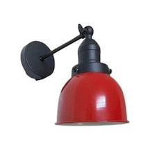 Dylight Retro Metal Dekoratif Rustik Akrobatik Kırmızı Mafsallı Duvar Aplik-1464591576824 Siyah