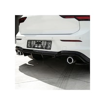 Volkswagen Golf 8 R-line 2020+ Arka Difüzör Piano Black Difüzör Eki