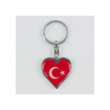Ay - 765 - Yıldız Figürlü - Novapazr - Metal Anahtarlık-kırmızı Çok Renkli