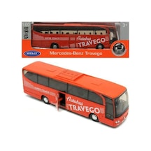 1 60 Ölçek Welly Mercedes Benz Travego Die-cast Metal Otobüs 2021.