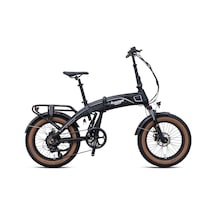 Armour -20"katlanir Fat Bike -7 Vites-elektrikli- Mat Siyah-gri Mat Siyah
