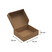 35x30x10-25 Adet Kilitli E-ticaret Karton Kargo Kutusu