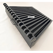 Döküm Izgara Şömine Izgarası 70 Cm X 46 Cm.X 46 Cm 15 Li Izgara Çekmeceli